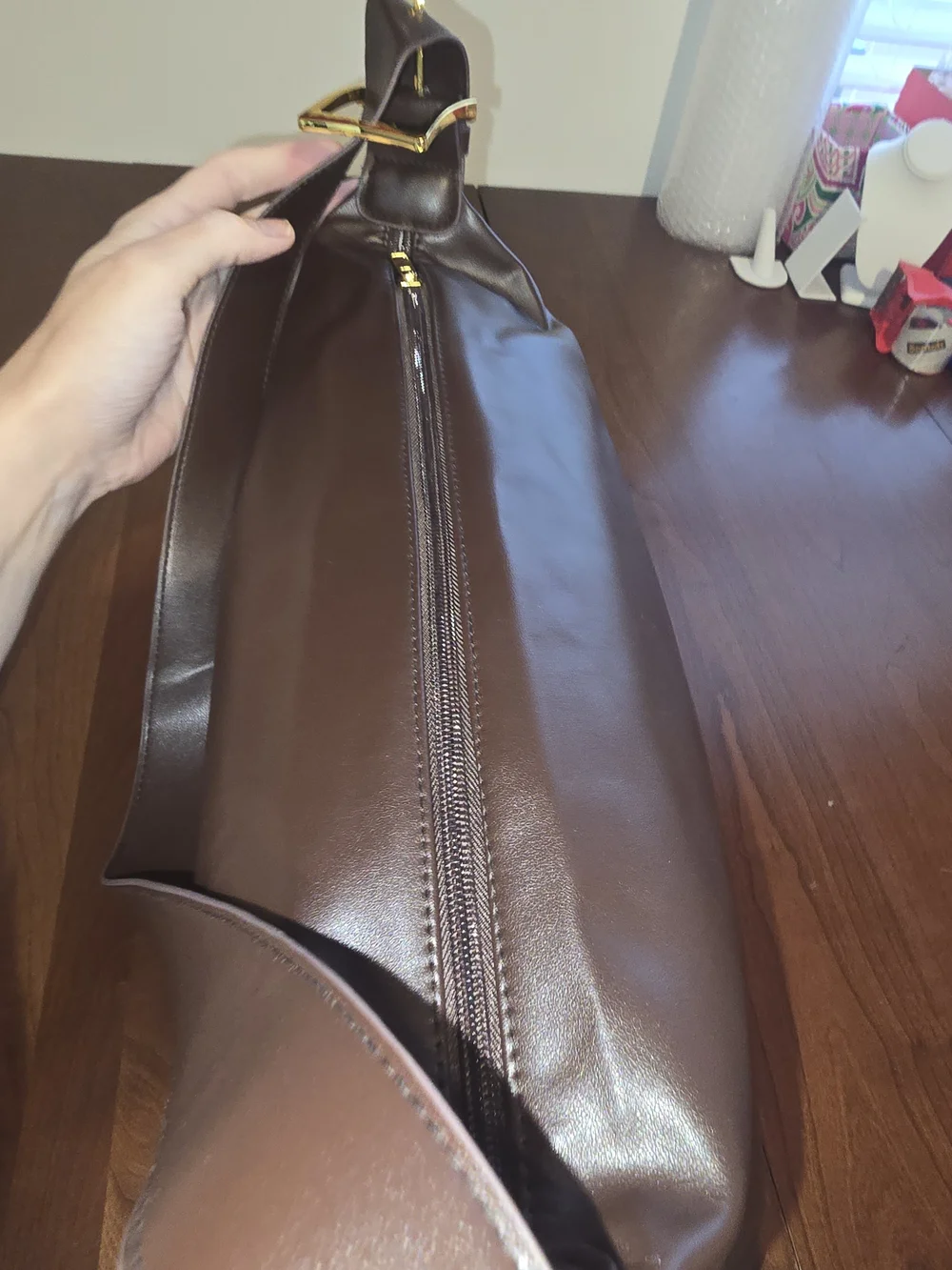 Adornia Feaux Leather Shoulder Bag, New without Tags